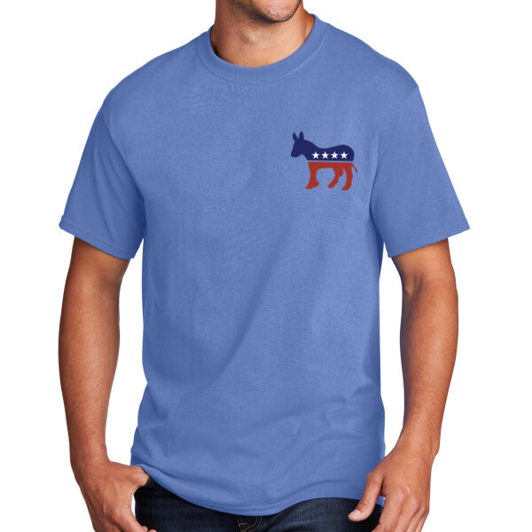Edgar County Democrats Front & Back Print on a Port & Company® - Core Cotton Tee Thumbnail